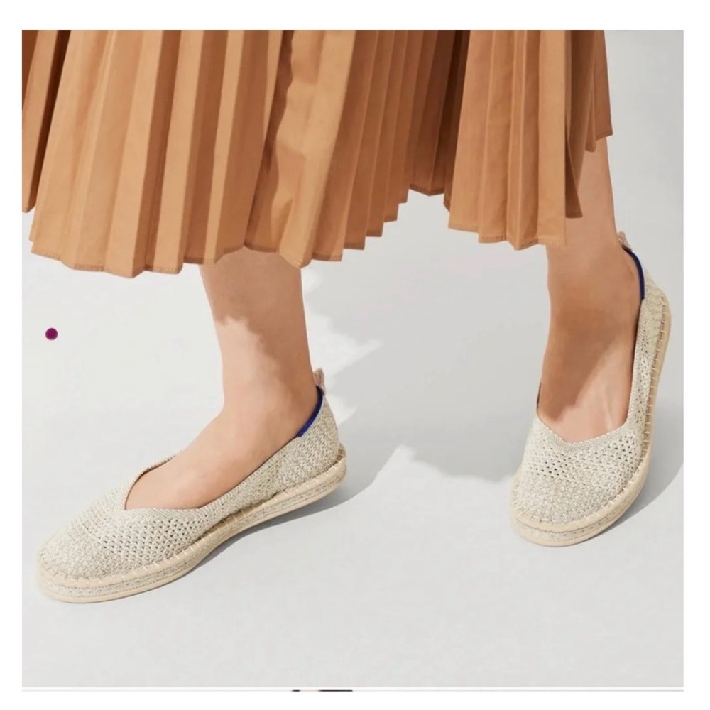 Rothy’s Diamond Metallic Espadrilles - 8